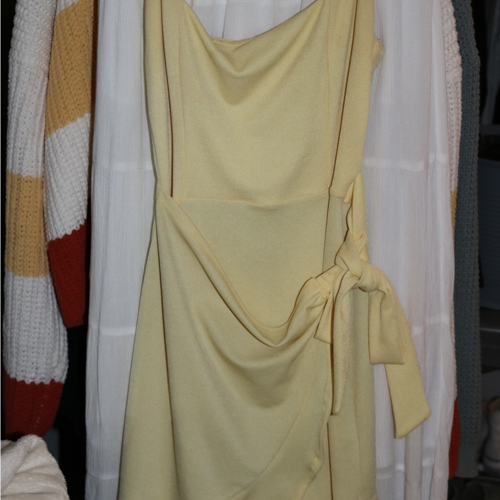 Lucy in the Sky Yellow Asymmetrical Dress